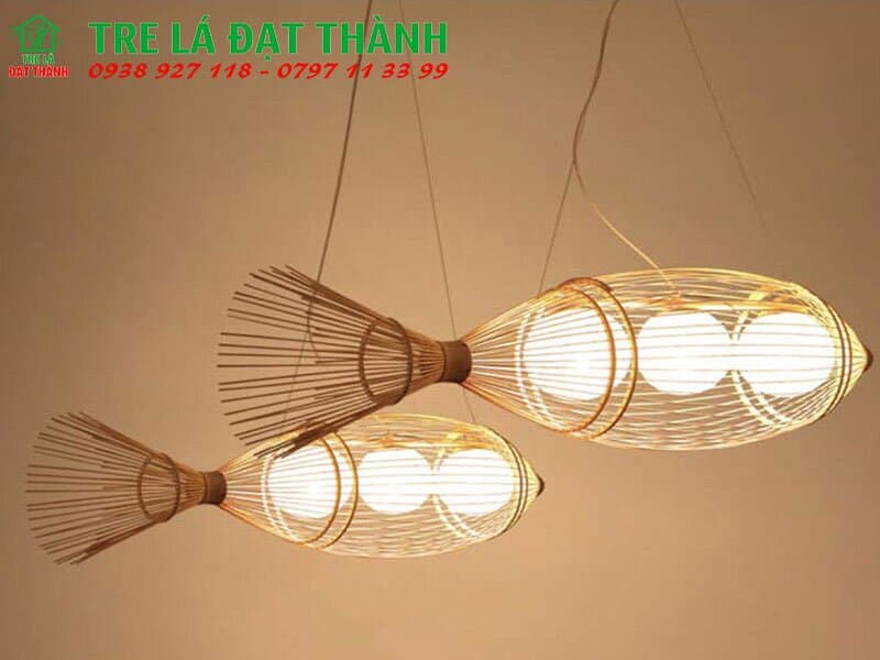 Đèn Tăm Cá Thả Trần Mây Tre - DMT057